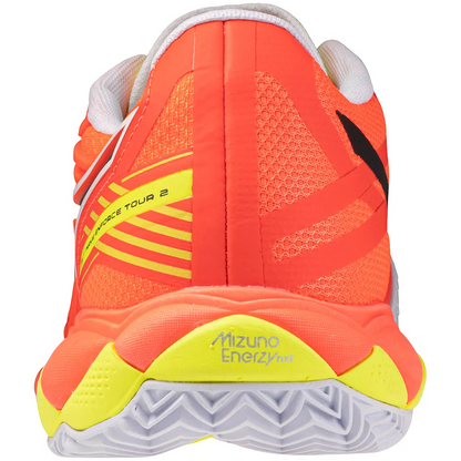 Mizuno Wave Enforce Tour 2 Men's Padel Shoes - Orange/White/Yellow