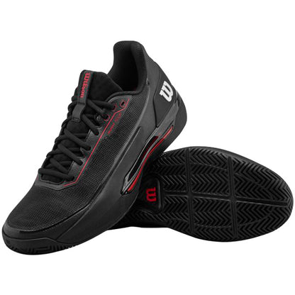 Wilson Rush Tour 5 CTC All Court Men Tennis Shoes - Black / Red