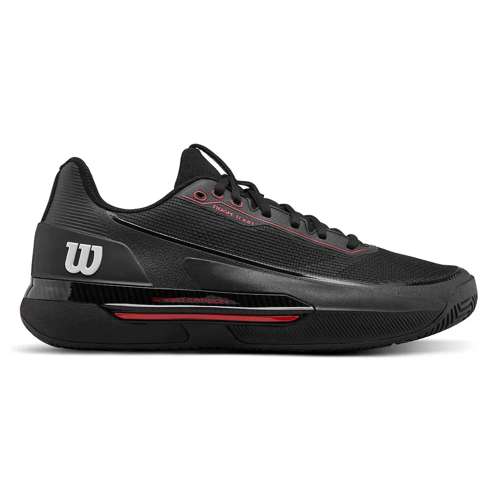 Wilson Rush Tour 5 CTC All Court Men Tennis Shoes - Black / Red