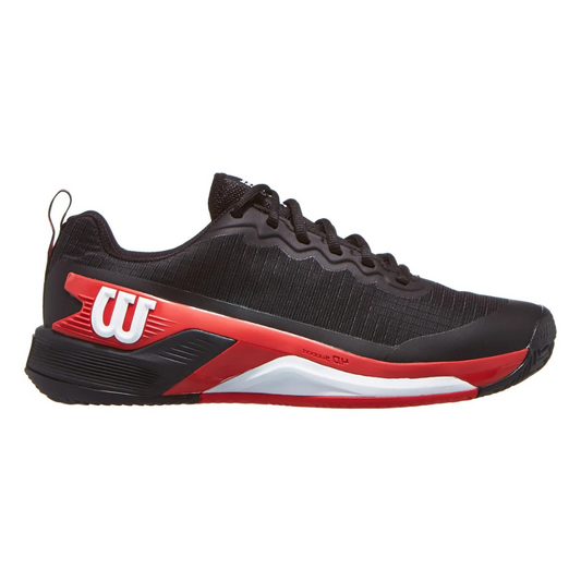 Sapatilhas de Ténis Masculina Wilson Rush Pro 4.5 Clay Court  - Preto/Vermelho