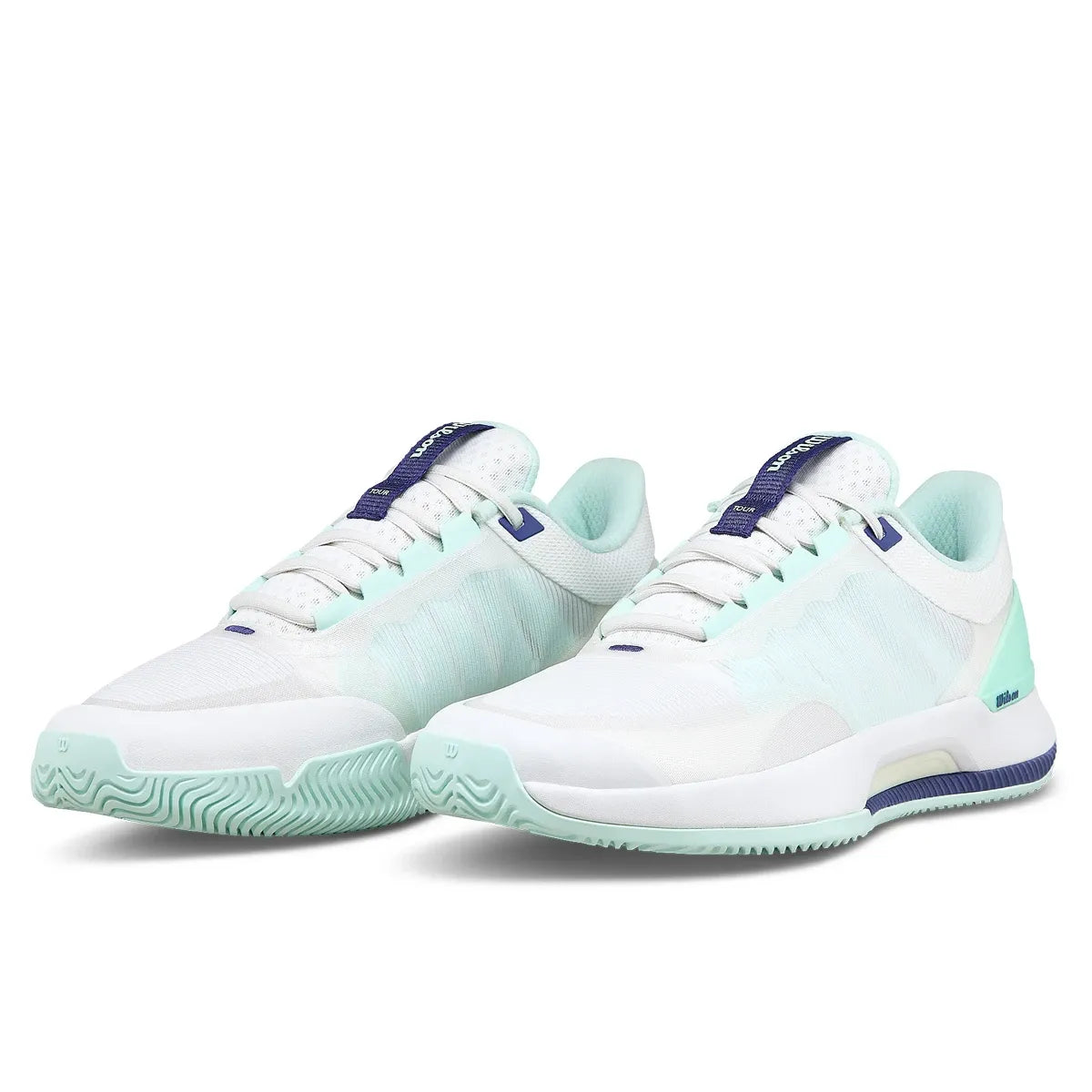 Wilson Intrigue Tour All Court Women Tennis Shoes - White/Blue