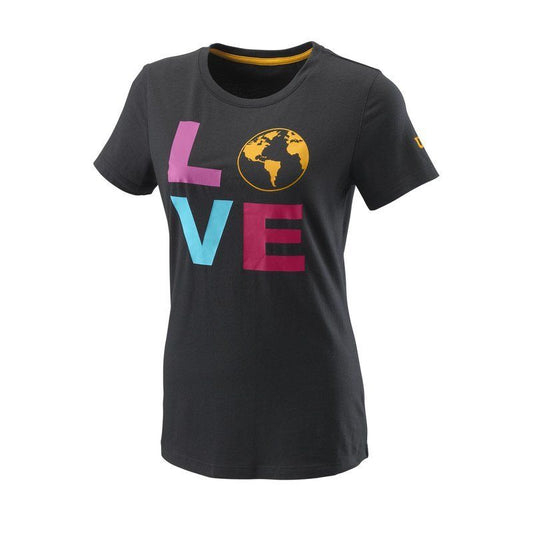 WILSON W T-SHIRT LOVE EARTH S BLACK